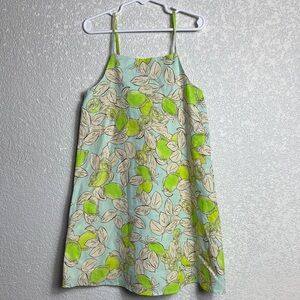 Zara Lime Green Leaf Print Dress